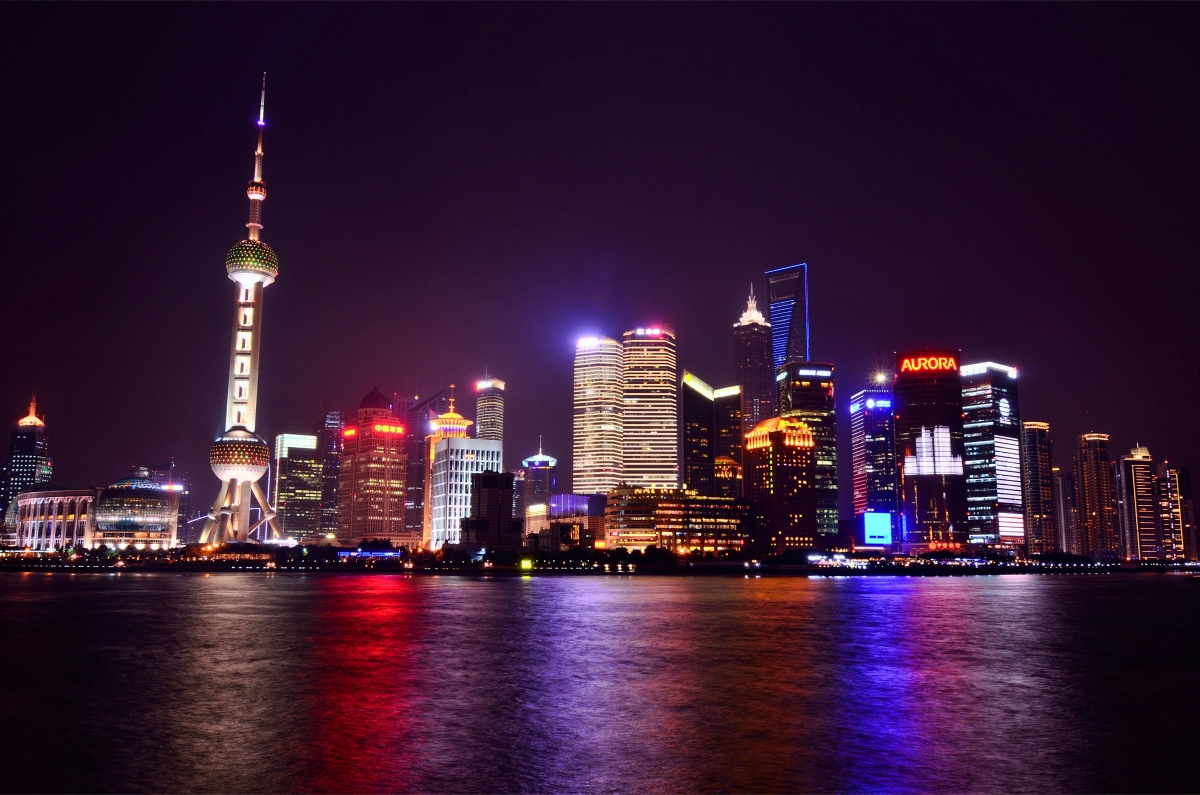 上海夜景风景图片图片 摩天大楼