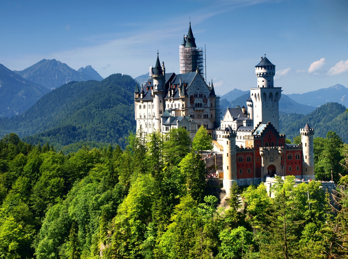 城堡 巴伐利亚 风景图片图片 新天鹅堡